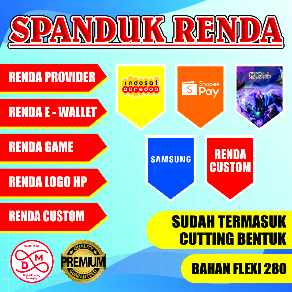 Banner Renda Toko Bisa Custom