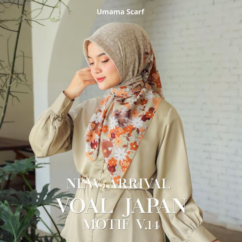 Umama - Voal Japan PART 2 Print LC Kerudung Motif Segi Empat Umama Scarf Original