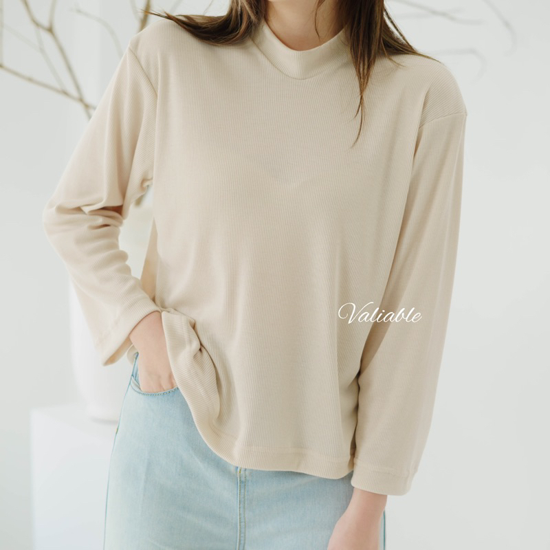 Longsleeve Basic Rib Valiable