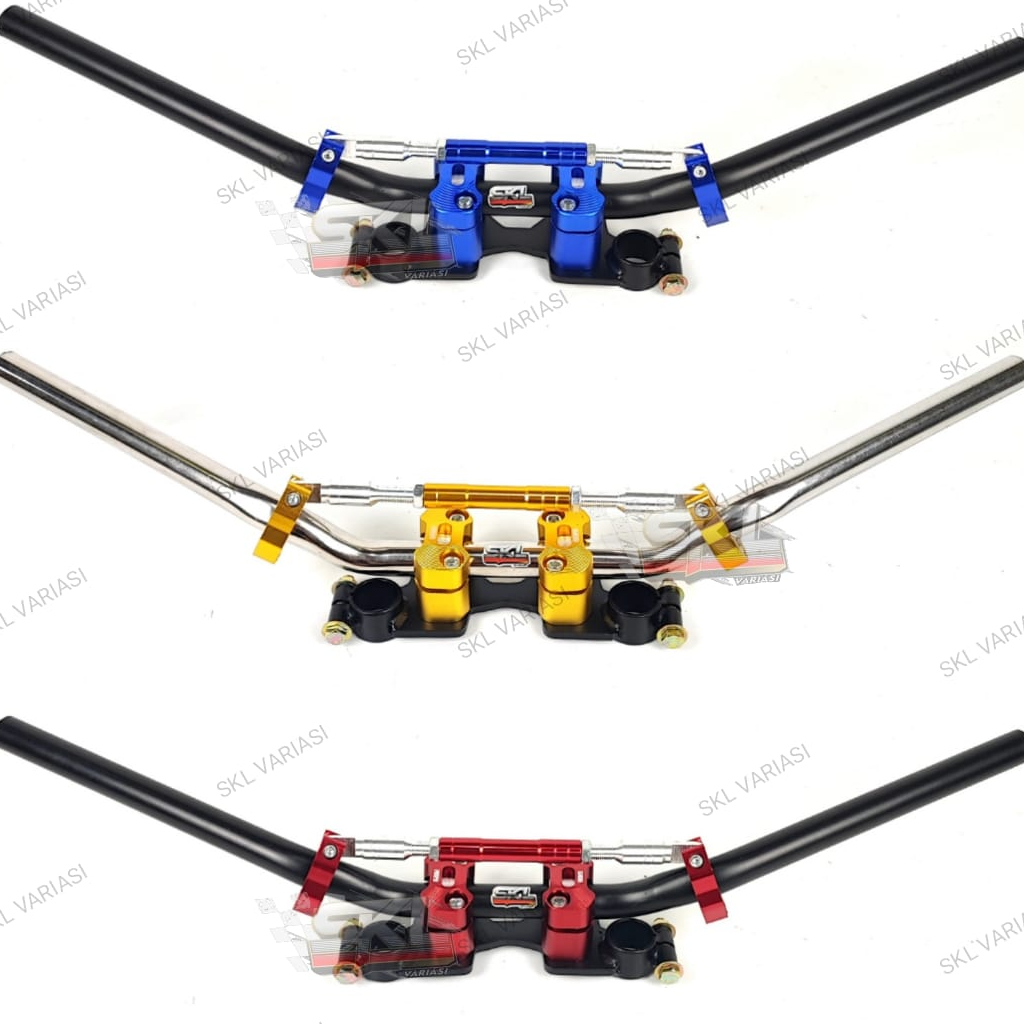 Stang Rzr Sonic dan Satria Fu plus Dudukan Stang Sonic Satria Fu Raiser plus Stabilizer Stang Rzr Satria Fu Sonic Road Race Balap harian touring