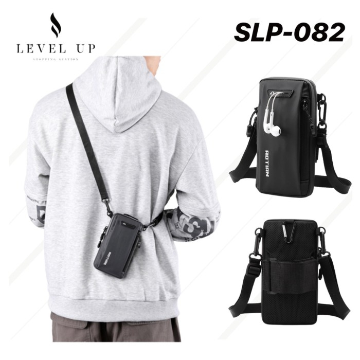 Tas selempang HP  multifungsi korea terbaru banyak slot Cowok kanvas distro N5N1 bandung dewasa kere