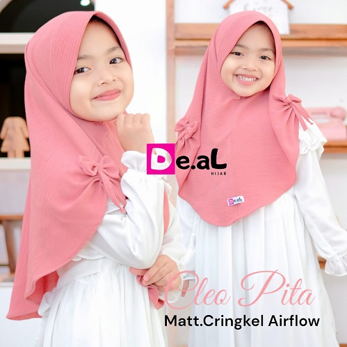 ARJUNA HIJAB INSTAN CRINKLE CLEO PITA POLOS ORI DE.AL HIJAB