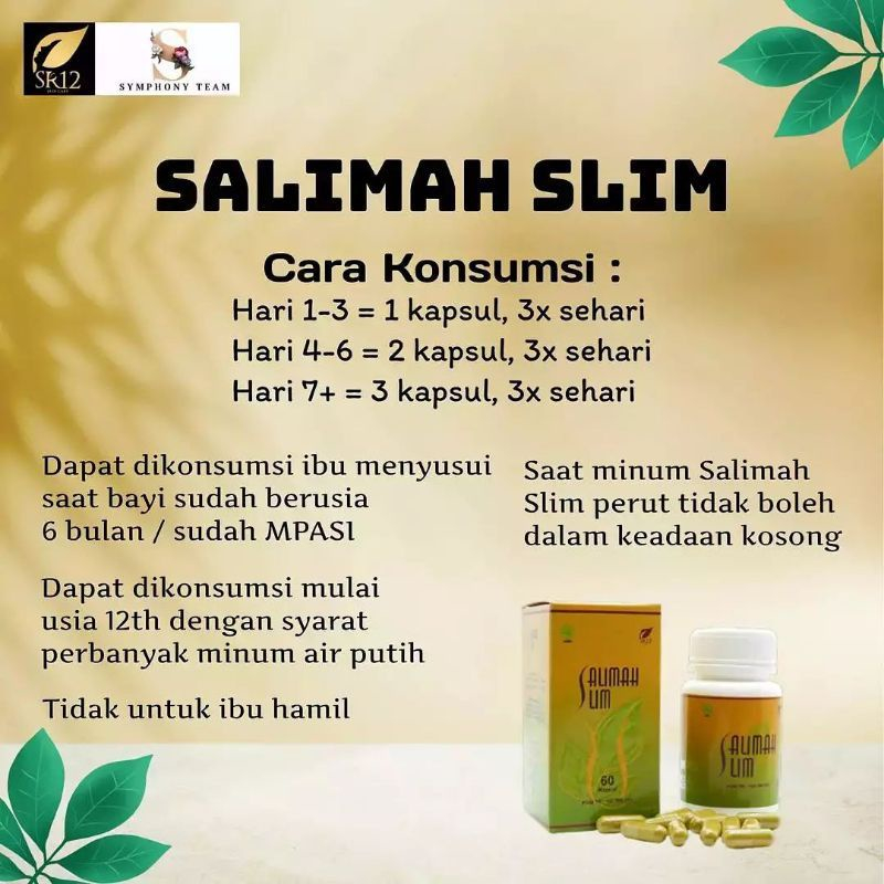 QEILA - SR12  SALIMAH SLIM | Pelangsing Badan Obat Diet Herbal