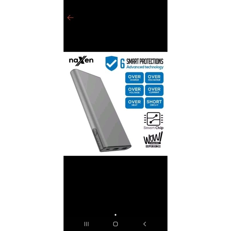 POWER BANK naxen led 10000 mAh new