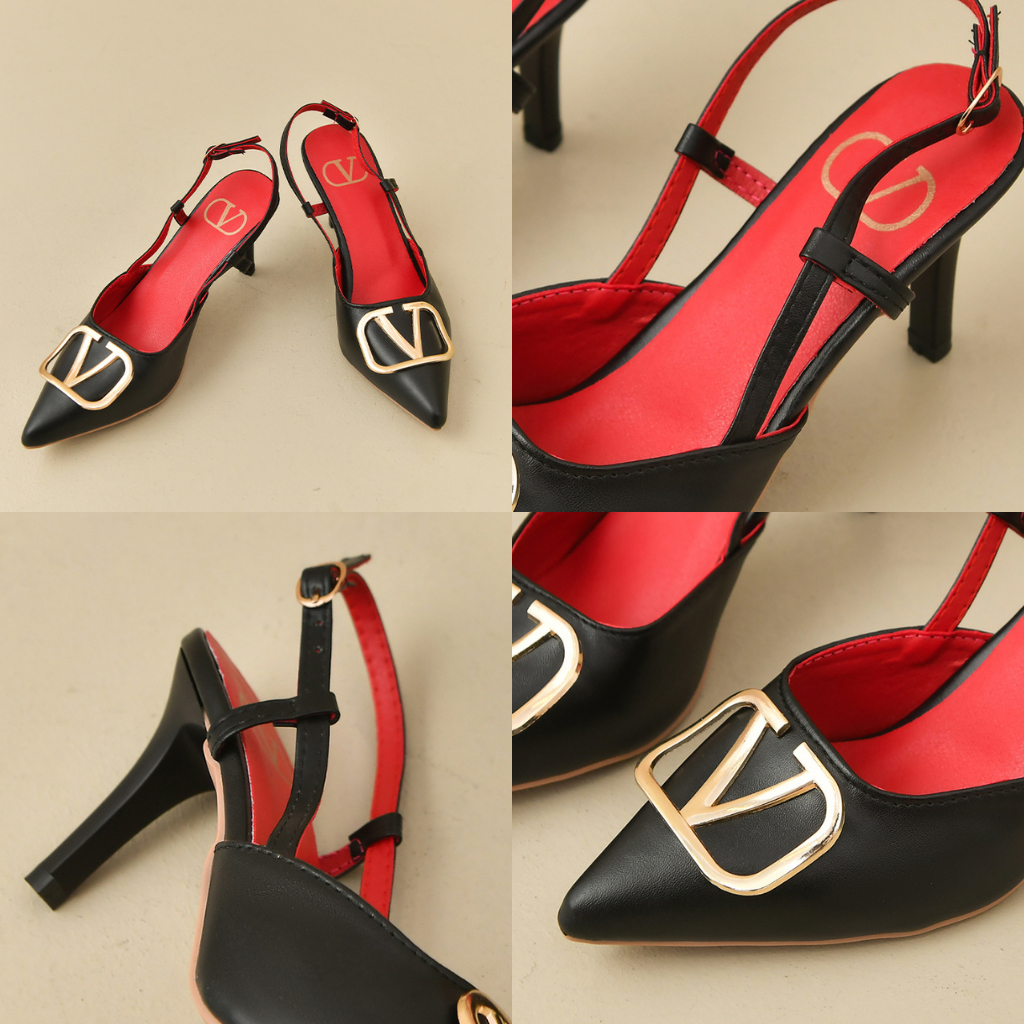 VLTN VA05 Sepatu Hak Pesta Wanita High Heels Import Murah