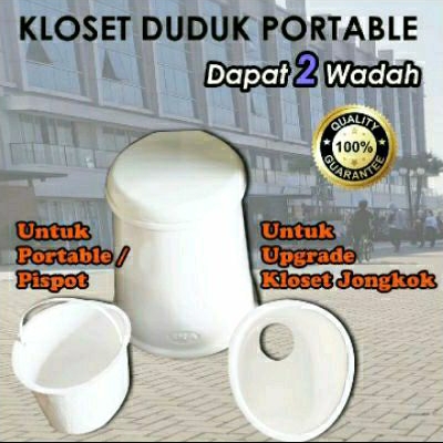 kloset duduk portable / kursi closet duduk untuk ibu sehabis melahirkan / LanSia