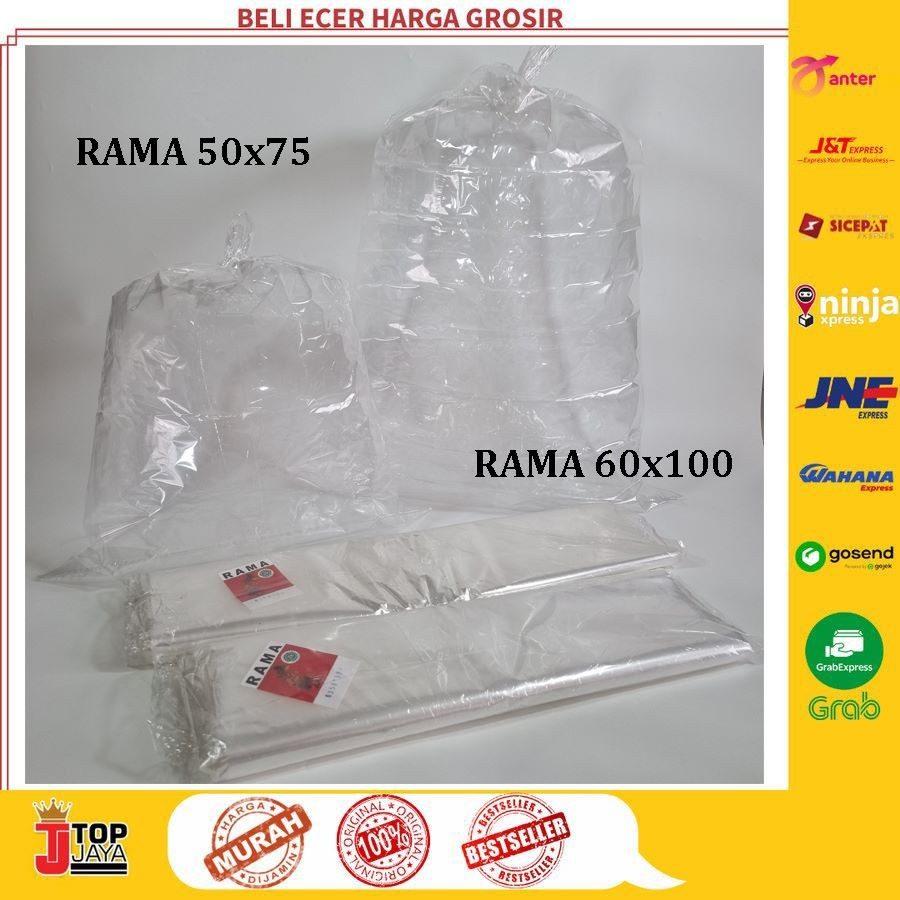 Kantong Plastik PP Bening Rama / Plastik Laundry Kiloan Murah 1 Pak Isi 1 kg
