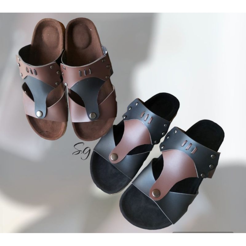 sandal slop puyuh kekinian model birken ban dua//Sandal New Arrival SG