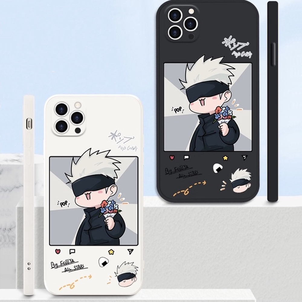 Case Samsung A02 M02 A04S A11 M11 A13 4G 5G A51 Casing Cute Gojo JijutsuKaizen Estetic Silicon Matte Premium