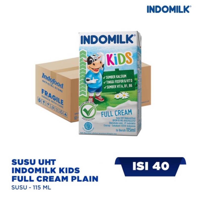 

1 ctn Susu Indomilk Kids UHT Full Cream Rasa Vanilla 115 ml