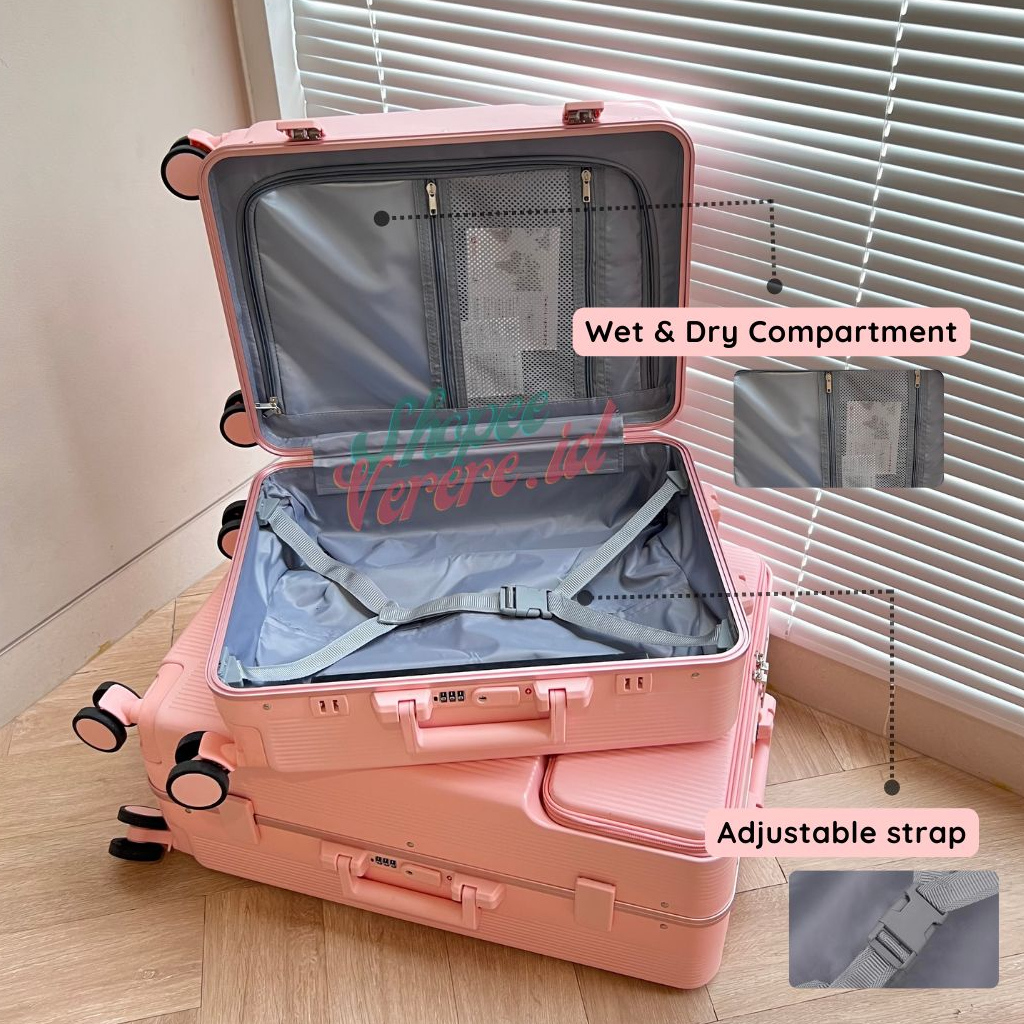 Joshee Koper Jumbo Laptop NEVA Series 24 Inch dan 28 Inch Bagasi Tsa Lock Slot Tumblr Frame Alumunium