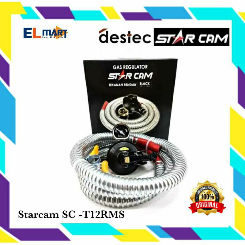 Starcam Paket Selang Regulator Gas Elpiji Kompor Gas  SC T12RMS SC T12 RMS SC-T12RMS