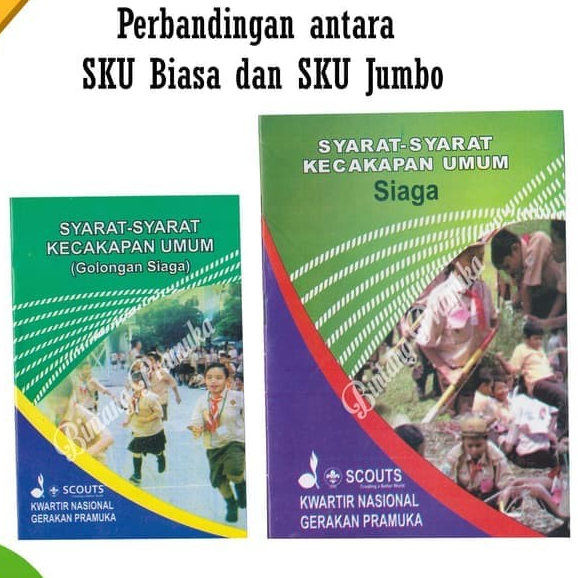 Buku Syarat Kecakapan Umum SKU Pramuka Siaga Penggalang Penegak ukuran Besar