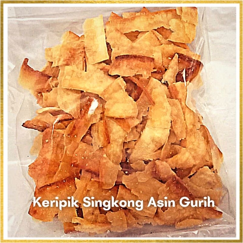 

Keripik Singkong Asin Gurih 250 gram - cemilan instan enak original asli