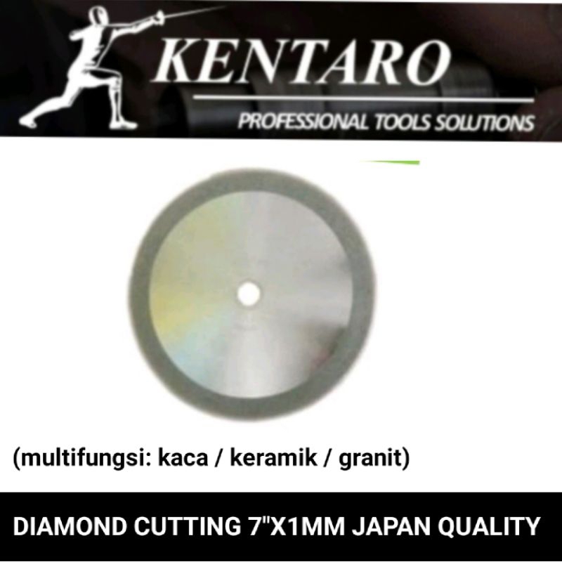 mata gerinda potong7&quot;X1,6mm multifungsi kaca keramik granite pbc fiber Kentaro Japan quality