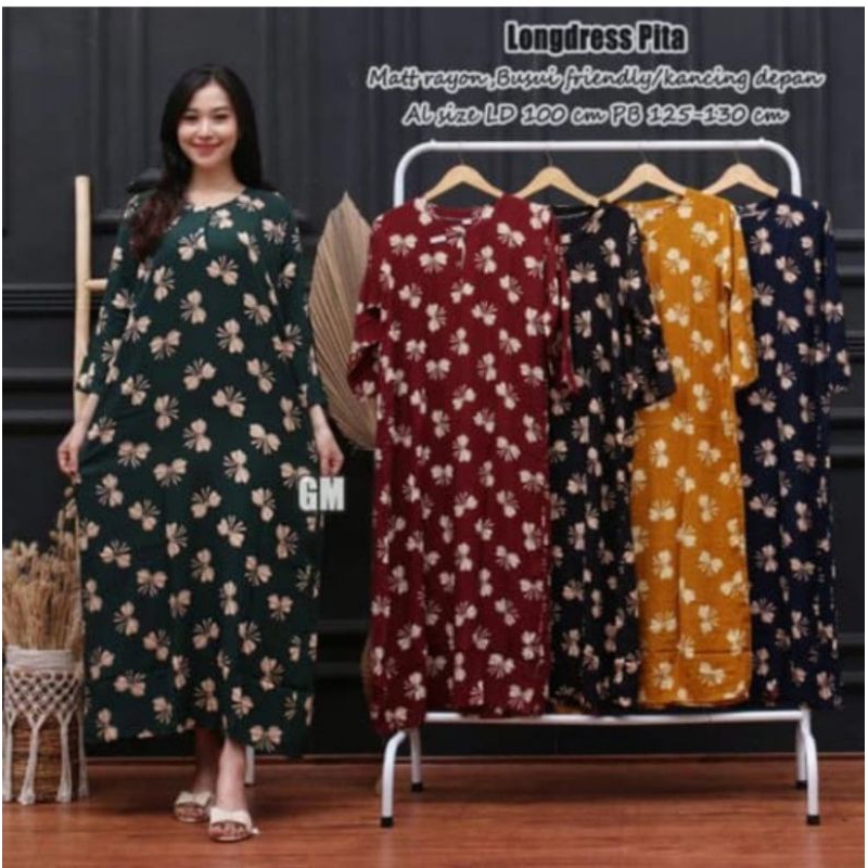 PROMO !! DASTER LONGDRES BUSUI CABUTAN MELATI DAUN LONGDRESS SYAHIBA SALWA SAGITA BEST SELLER TERLARIS