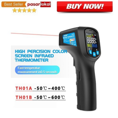 

Dijual Thermometer Infrared IR Digital Non Contact TH01A Black Murah