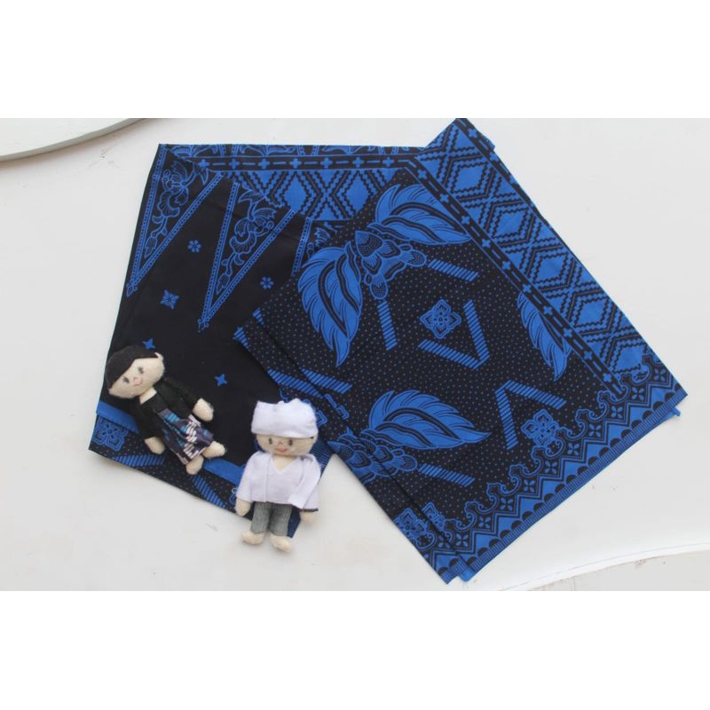 Kain Batik Baduy Banten Motif tapak kebo tumpal besar