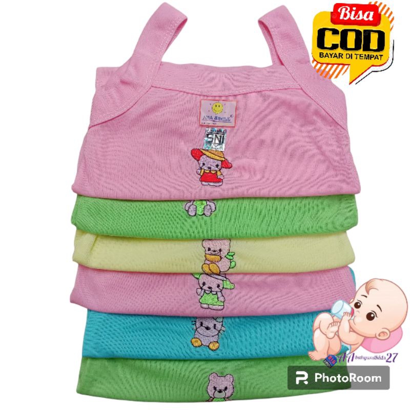 6PC Tengtop Anak Merk ANA SMILE Ukuran All Size 0-6Bulan SNI Nyaman Murah Berkualitas