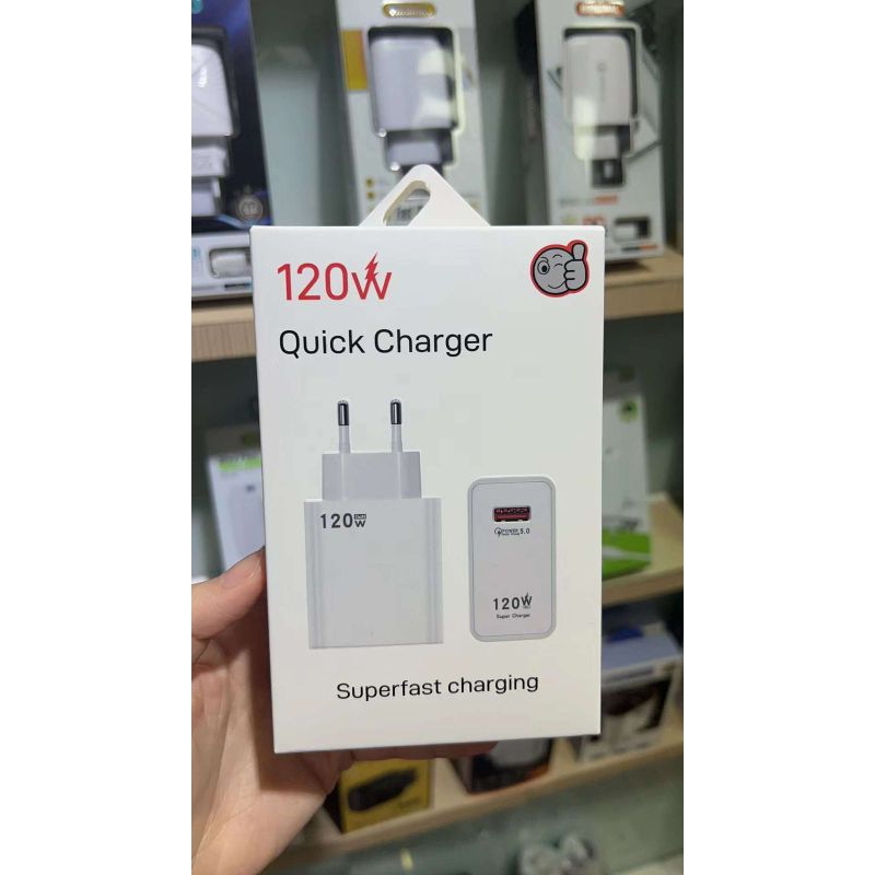 charger 120W tipe c support Vooc cocok semua hp contoh Samsung Xiaomi infinix dll