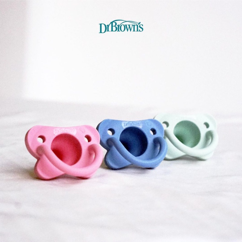 Dr brown's happy paci silicone pacifier 0m+ - empeng bayi silikon