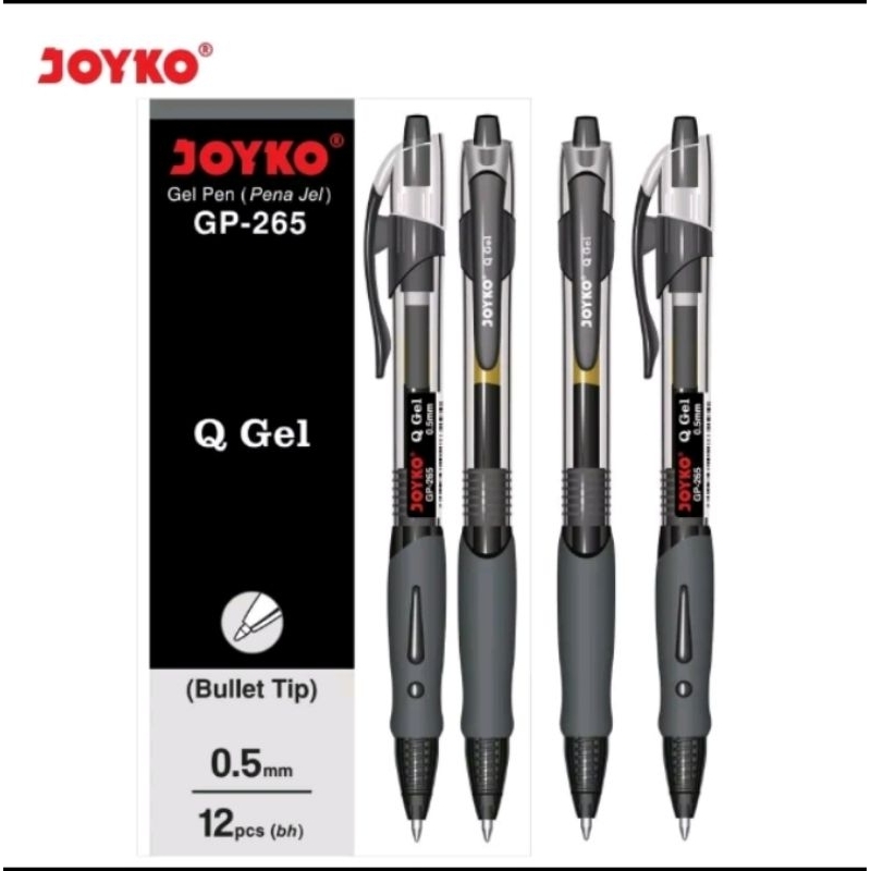 

Joyko Gel Pen - Pena Jel GP-265 Pulpen Hitam 1 Pak Isi 12 Pcs