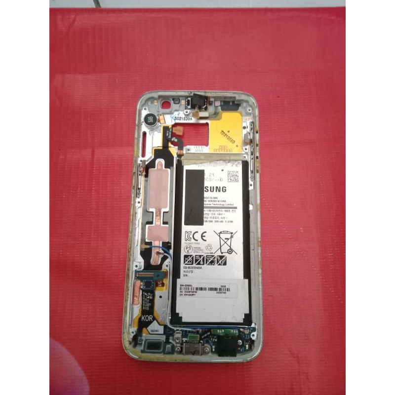 BATERAI+FRAME BEKAS SAMSUNG S7 FLAT/G930L
