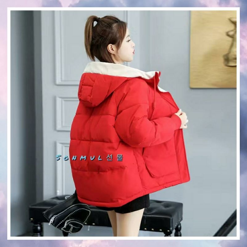 DEFECT SALE / CACAT - LOONA COAT MERAH S