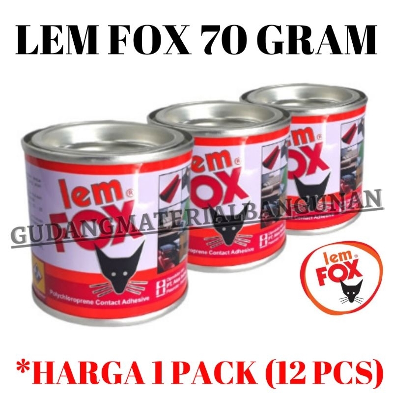 

[12pcs] lem fox rajawali kuning 70 gram 70gr 1pack 12pcs