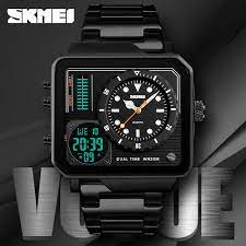 Jam Tangan Pria / SKMEI 1392 Dial Men Quartz Digital / Jam Tangan Analog Digital Sport Original