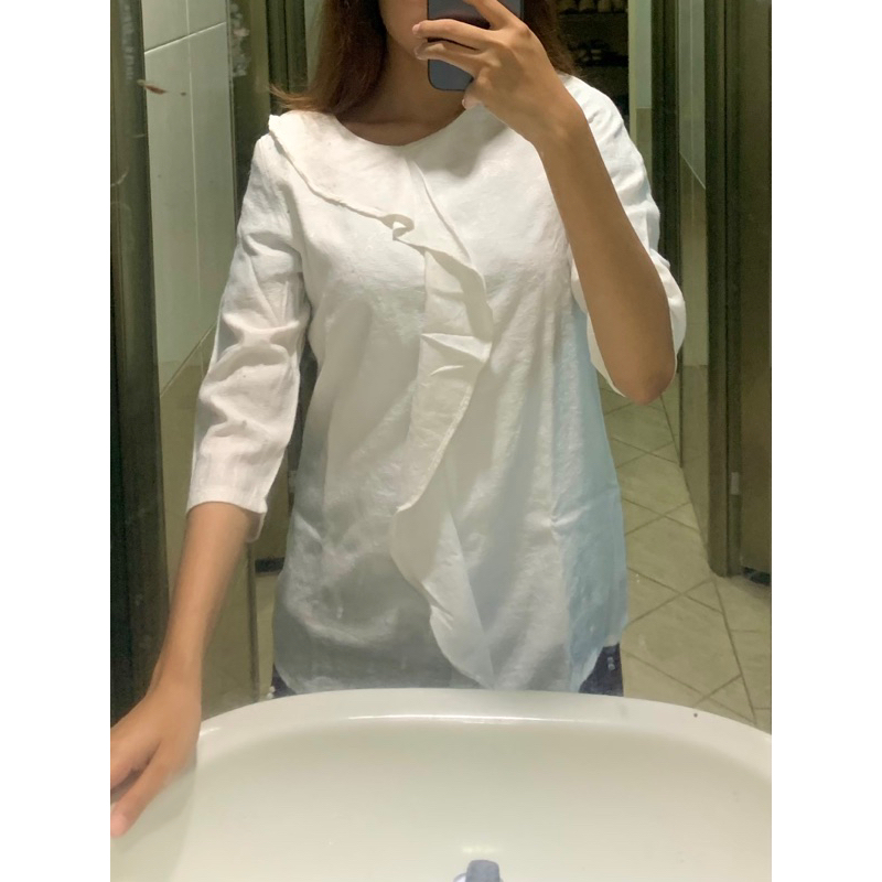 [preloved] blouse brokat eprise