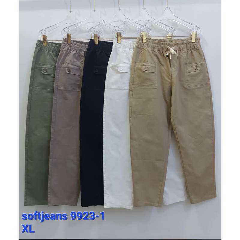 celana soft jeans stretch size XL-7XL import premium