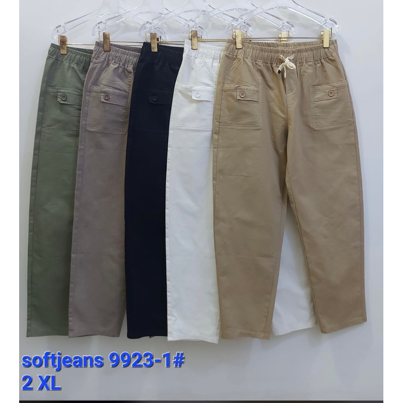 celana soft jeans stretch size XL-7XL import premium