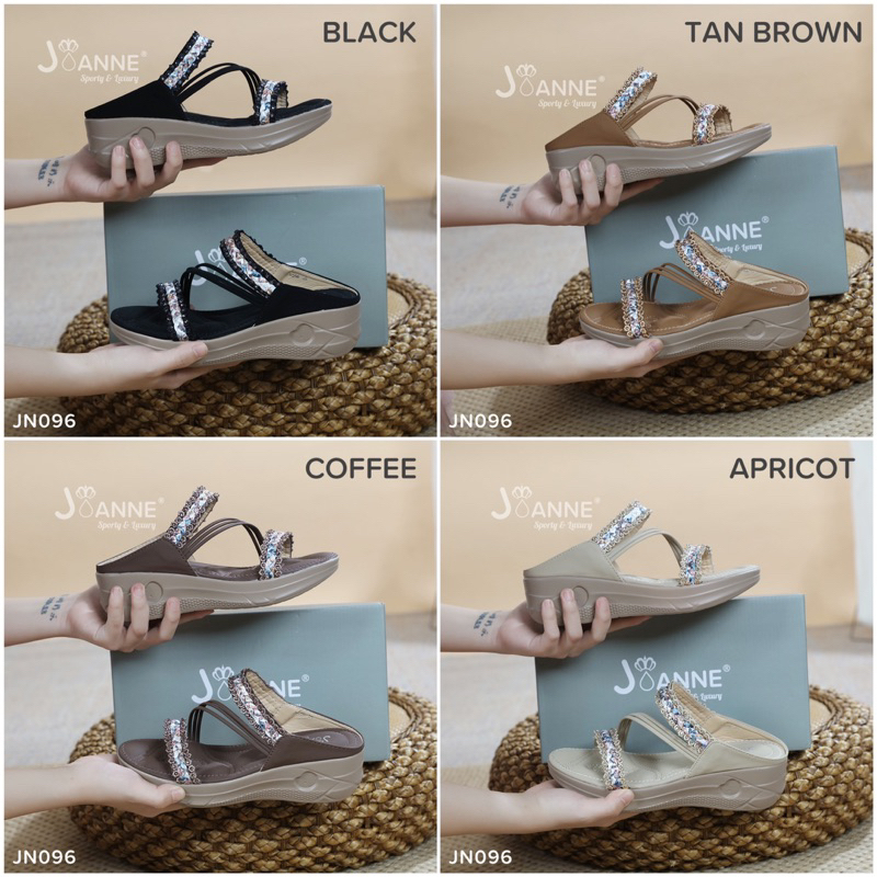 [ORIGINAL] JOANNE Wedges Sandals Wanita #JN096