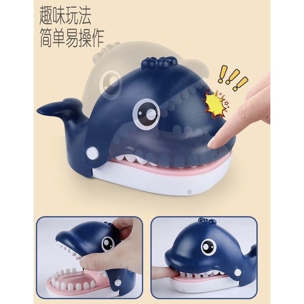 Mainan Anak Gigit Jari Whale Ikan Paus - Mainan Prank Gigit Jari Paus