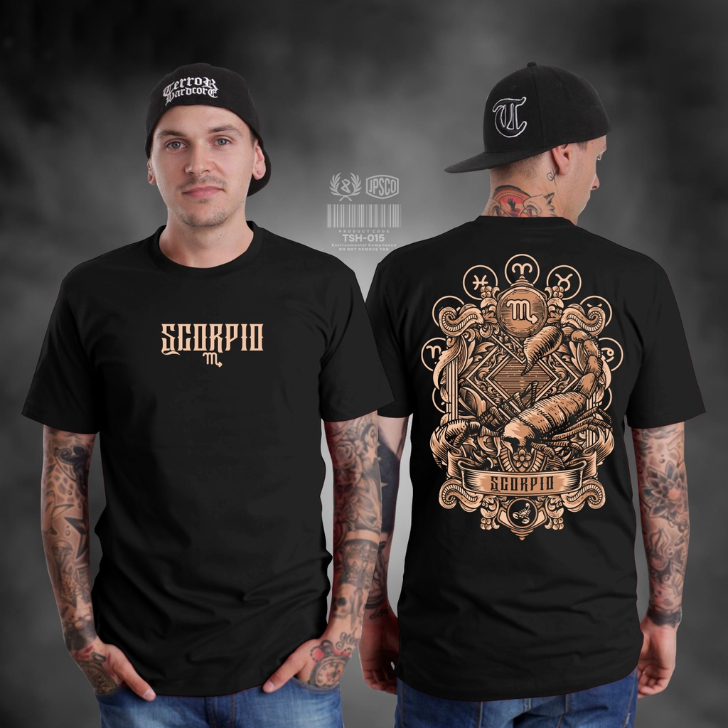 Tshirt Zodiac Baju Kaos Zodiak Pria Wanita Lengan Pendek