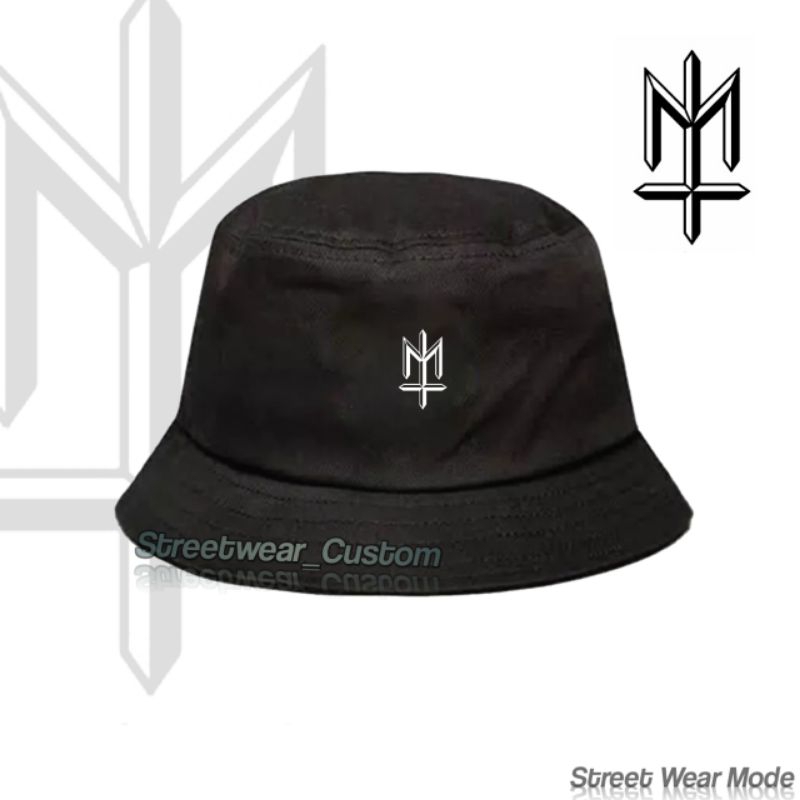 Topi bucket hats kekinian pria wanita logo MATERNAL