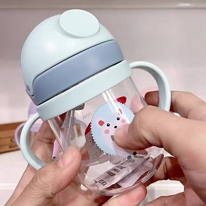 Botol Minum Air Anak Anti Tumpah dan pecah Dengan Sedotan 250 ml bpa free