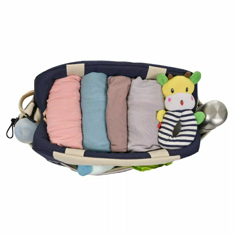 Moms baby tas bayi besar + tempat botol susu indie series