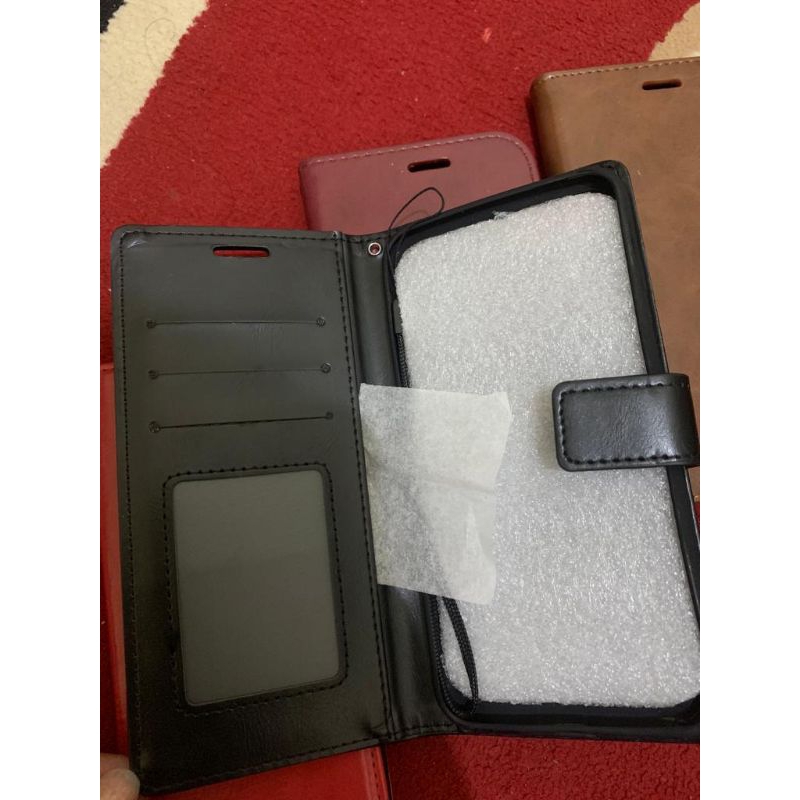 SARUNG BUKU KULIT FLIP COVER PREMIUN LEATHER CASE SAMSUNG S10 LITE