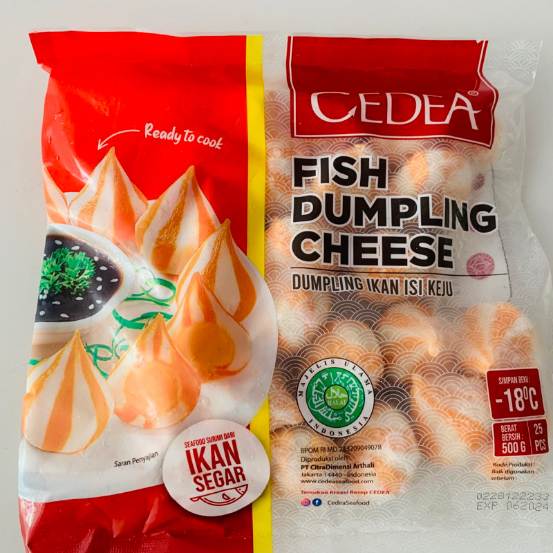 

Cedea Fish Dumpling Cheese 500 gr isi 25 butir Frozen Food Murah | Makanan Beku | Olahan Daging Ikan Siap Goreng | Rebus | Bakar - FROZEN FOOD - Makanan Istant Siap Cepat Saji