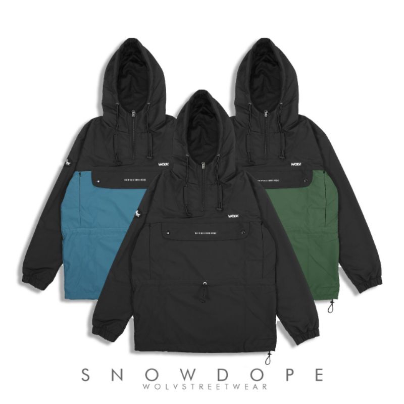 JAKET CAGOULE POLOS HITAM SIMPLE ORIGINAL WOLV - JAKET PRIA PARASUT WINDBREAKER M L XL - CAGOULE JAC