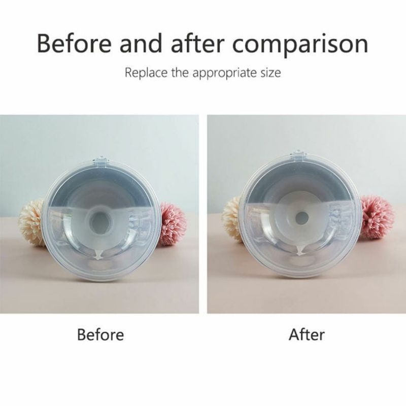[New Item] Silicone Flange Insert Tipe PENDEK Size Genap Selipan corong Sisipan Flensa Corong Silikon Pompa Asi Breastpump Portabel Handsfree wearable collection cup universal