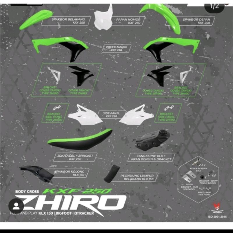 BODY FULLSET KX 450 PLUS JOK TANGKI PNP KLX BF KLX DTRACKER KLX 150 BODY SET KX450 COVER BODY KX450 
