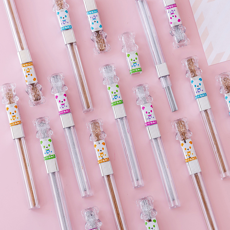

Isi pensil mekanik 0.5mm 0.7mm | isi pensil mekanik silver gold lucu