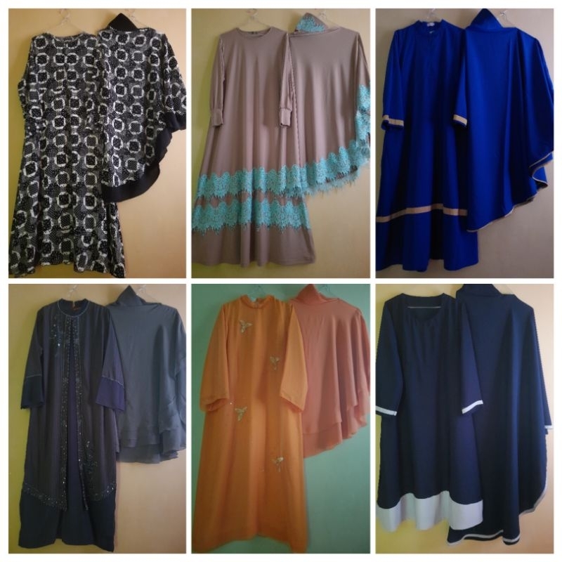 set gamis syar'i (preloved)