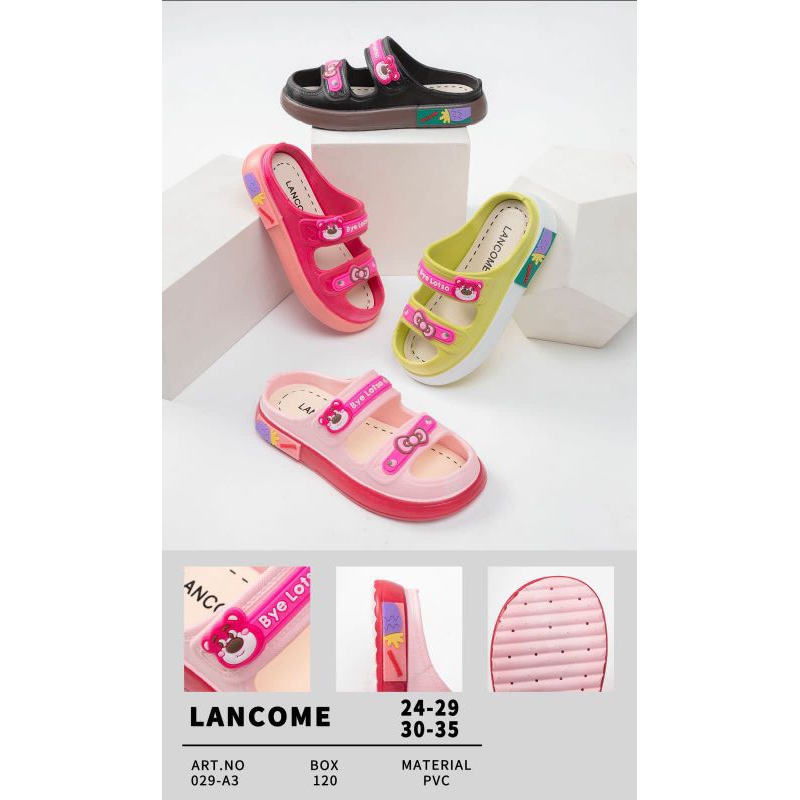 Sandal Anak Wedges Ban 2 Viral Lotso Bear Super Lucu 029 Import