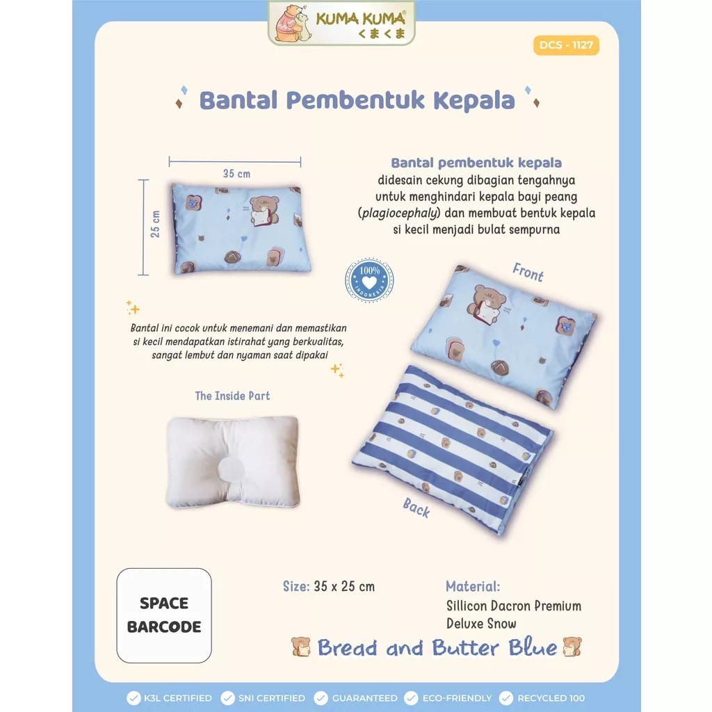 Kuma Kuma Bantal Peang Bayi