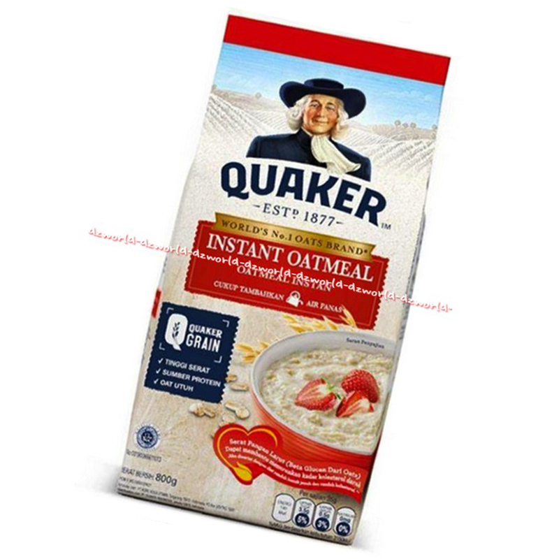 Quaker Instant 800gr Oatmeal Instan Kuarker Kuaker Sereal Tepung Bubuk Instan Oat Meal Kemasan Pouch