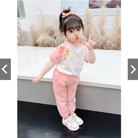 Setelan Anak Motif Smile Rabbit Anak Usia 1-5tahun